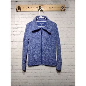😊 Calvin Klein full zip purple fleece medium